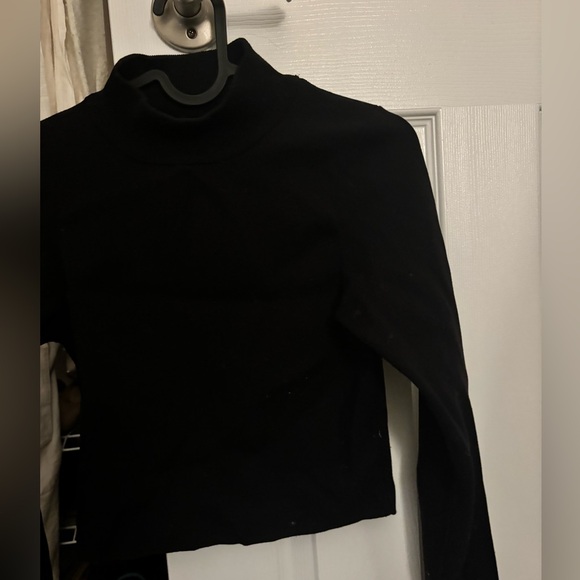 Black Turtleneck top (mock neck) - Picture 2 of 3